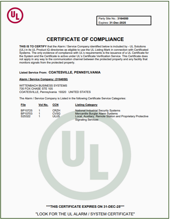 Certificate of Compliance