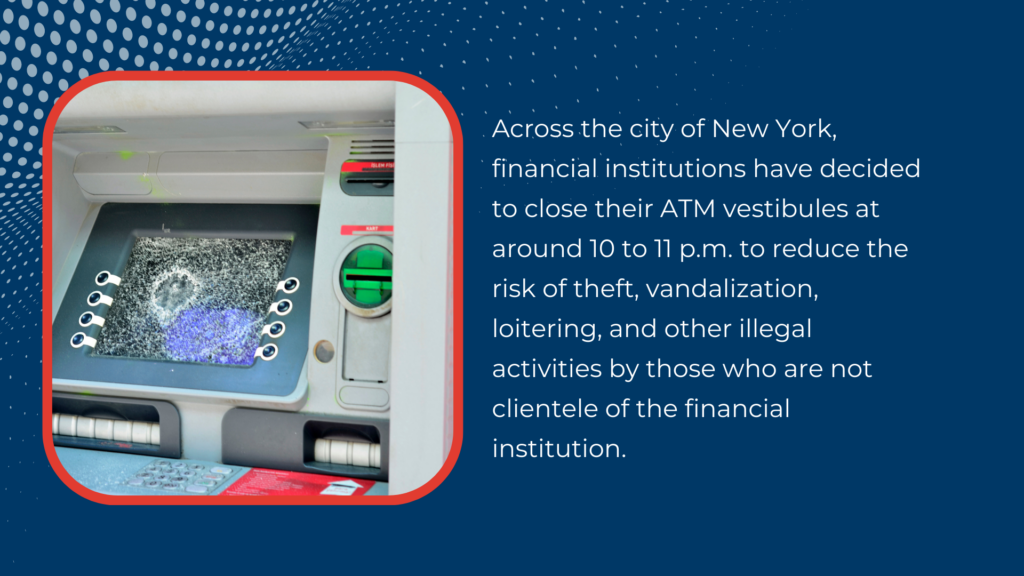 The security of you ATM vestibule can be compromised, so it is important for your branch to understand how to protect it from vulnerabilities.