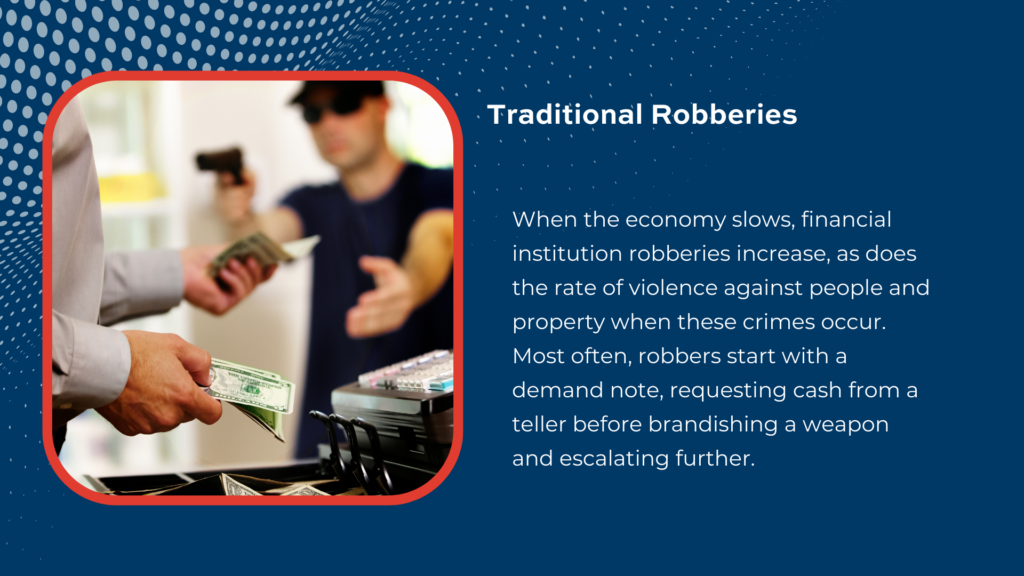 Learn about the 2023 bank robbery trends in order to better protect your branch or business.